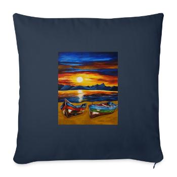 Boot 'n' Meer - Sofakissenbezug 45 x 45 cm - Navy - Vorne