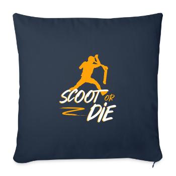 Scoot or les cascadeurs de cascadeurs scooters - Housse de coussin décorative 45 x 45 cm - bleu marine - Devant
