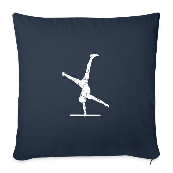 calisthenics body weight dips chin-up bars calist - Sofa pillowcase 17,3'' x 17,3'' (45 x 45 cm) - navy - Front