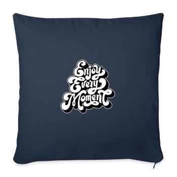 Proverbes philosophiques La sagesse de la vie Spruc - Housse de coussin décorative 45 x 45 cm - bleu marine - Devant