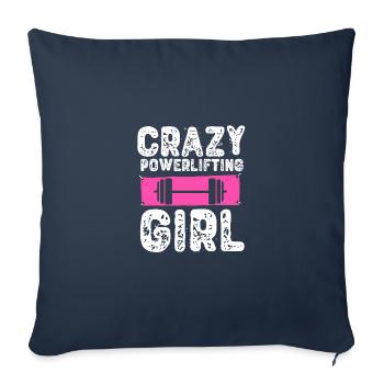 Fitness - Housse de coussin décorative 45 x 45 cm - bleu marine - Devant