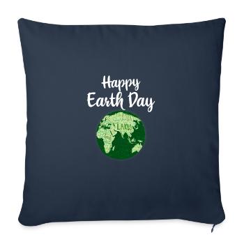 Earth Day Cute Science Earth Day 2021 - Sofa pillowcase 17,3'' x 17,3'' (45 x 45 cm) - navy - Front