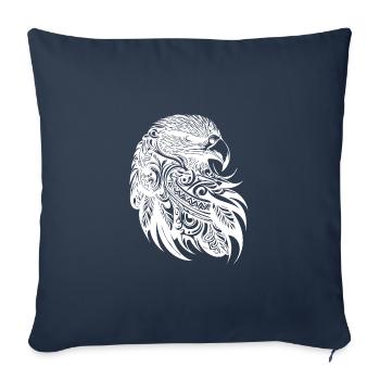 Tattoo Eagle Tribal Style - Sofa pillowcase 17,3'' x 17,3'' (45 x 45 cm) - navy - Front