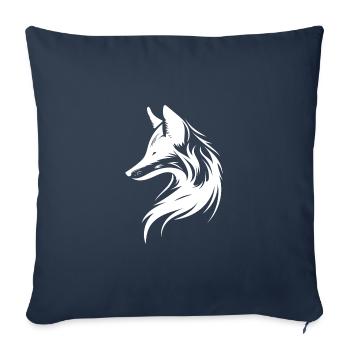 Elegant Beautiful Stylish Fox - Sofa pillowcase 17,3'' x 17,3'' (45 x 45 cm) - navy - Front
