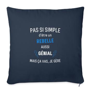 Großartiger Rebell - Sofakissenbezug 45 x 45 cm - Navy - Vorne