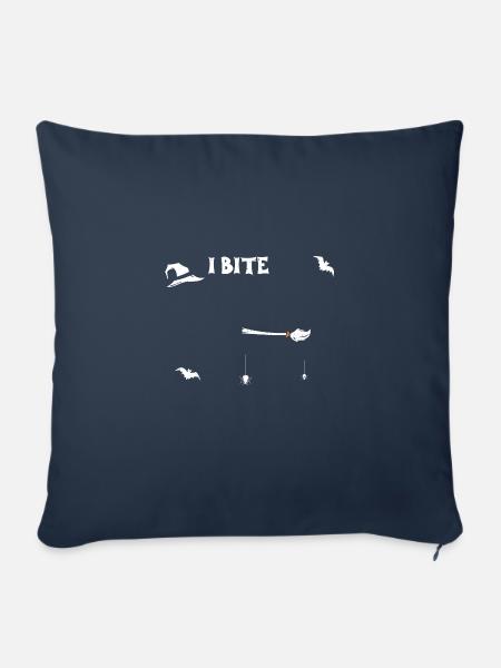 I Bite - Halloween - Sofakissenbezug 45 x 45 cm - Navy