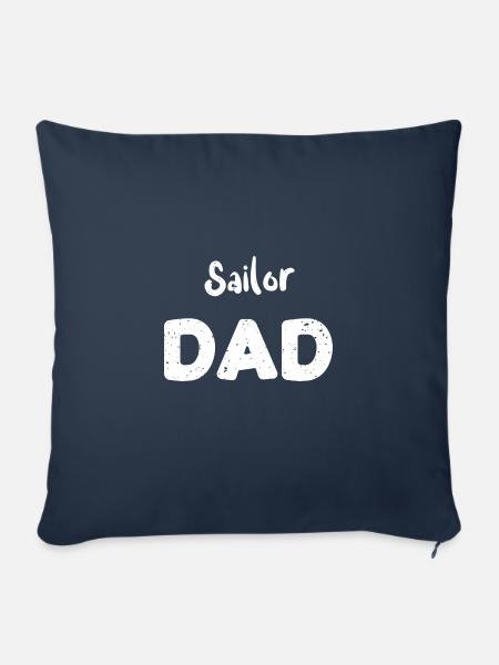 Sailor Dad - Boating - Sofakissenbezug 45 x 45 cm - Navy