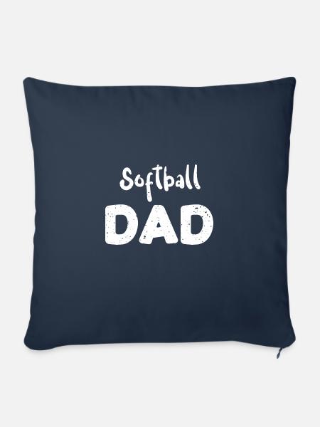 Softball Dad - Dad - Sofakissenbezug 45 x 45 cm - Navy