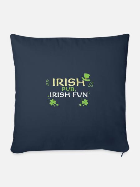 Irish pub, Irish fun - Sofakissenbezug 45 x 45 cm - Navy