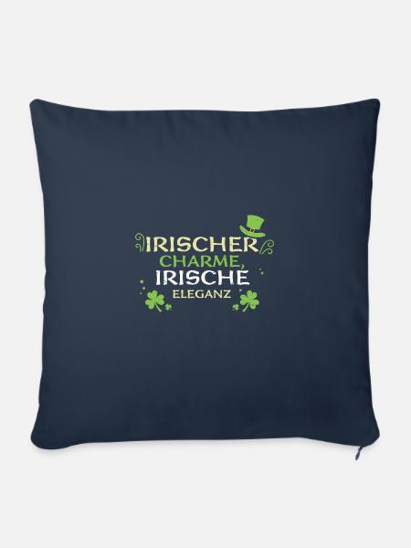 Irischer Charme, irische Eleganz - Sofakissenbezug 45 x 45 cm - Navy