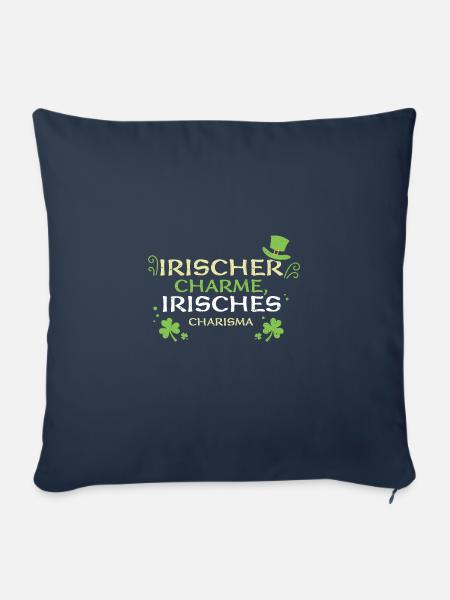 Irischer Charme, irisches Charisma - Sofakissenbezug 45 x 45 cm - Navy