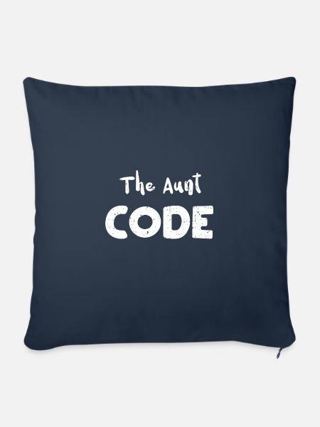 The Aunt Code - Aunt - Sofakissenbezug 45 x 45 cm - Navy
