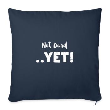 Not Dead .. Yet! - Animal - Sofa pillowcase 17,3'' x 17,3'' (45 x 45 cm) - navy - Front