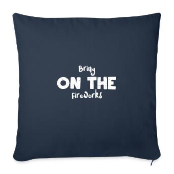 Bring On The Fireworks - Sofakissenbezug 45 x 45 cm - Navy - Vorne