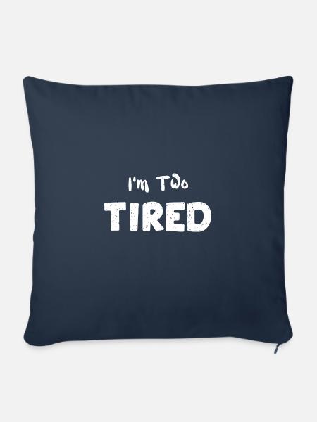 I'm Two Tired - Bicycle - Sofakissenbezug 45 x 45 cm - Navy