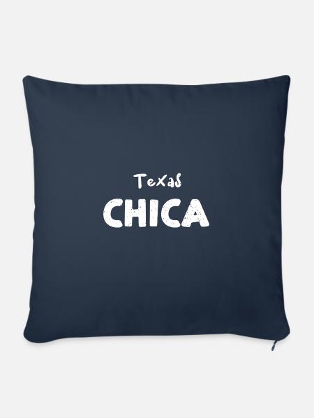 Texas Chica - Texas - Sofakissenbezug 45 x 45 cm - Navy