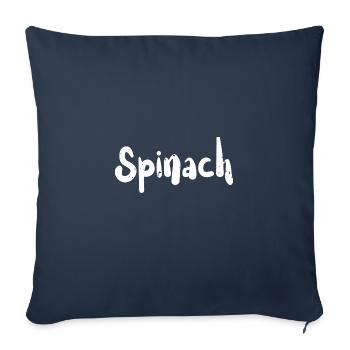 Spinach - Vegetables - Sofa pillowcase 17,3'' x 17,3'' (45 x 45 cm) - navy - Front