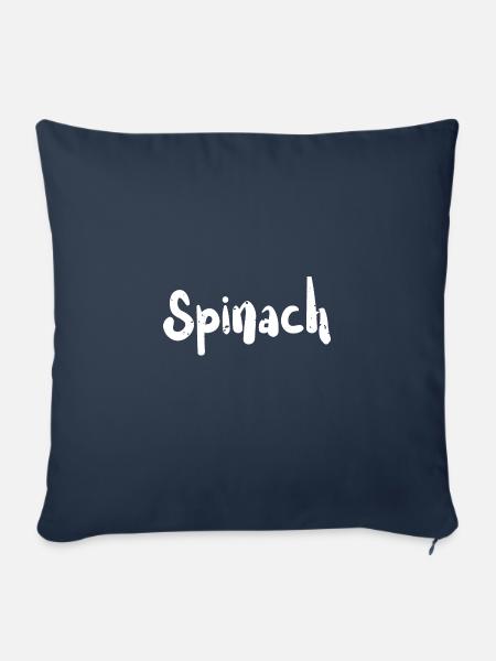 Spinach - Vegetables - Sofakissenbezug 45 x 45 cm - Navy