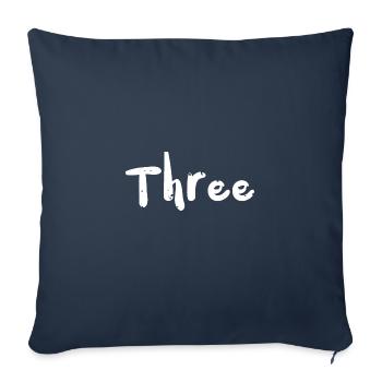 Three - Racing - Sofakissenbezug 45 x 45 cm - Navy - Vorne