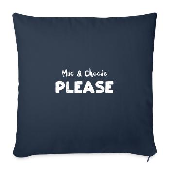 Mac & Cheese Please - Cheese - Sofakissenbezug 45 x 45 cm - Navy - Vorne