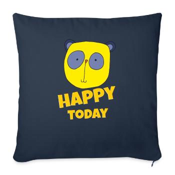 Koala Happy Today - Sofa pillowcase 17,3'' x 17,3'' (45 x 45 cm) - navy - Front