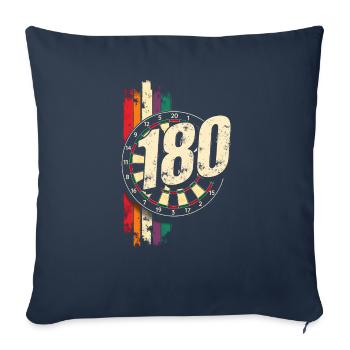 Darts 180 Dartboard Triple Dart Dartpfeil - Sofa pillowcase 17,3'' x 17,3'' (45 x 45 cm) - navy - Front