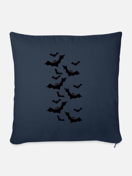 Fledermäuse - Sofakissenbezug 45 x 45 cm - Navy