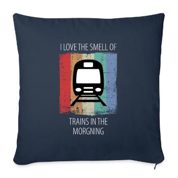 Train Railway Railroad Worker Trains Train Driver - Sofa pillowcase 17,3'' x 17,3'' (45 x 45 cm) - navy - Front