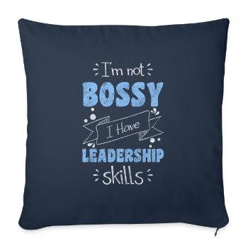 Équipe de superviseurs en chef - Housse de coussin décorative 45 x 45 cm - bleu marine - Devant