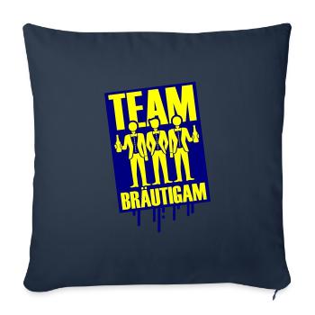 Team Groom Bachelor Wedding - Sofa pillowcase 17,3'' x 17,3'' (45 x 45 cm) - navy - Front