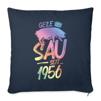 1956 Geile Sau - Sofakissenbezug 45 x 45 cm - Navy - Vorne