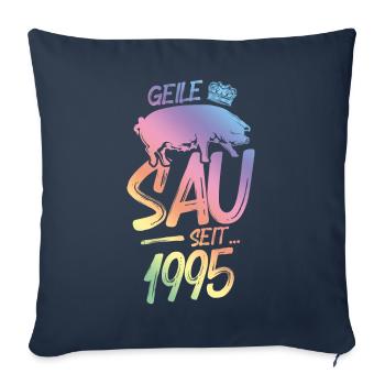 1995 Geile Sau - Sofakissenbezug 45 x 45 cm - Navy - Vorne