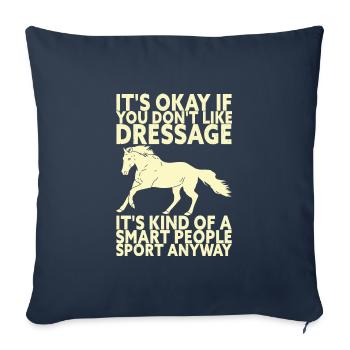 Funny Dressage Horse Riding - Sofakissenbezug 45 x 45 cm - Navy - Vorne