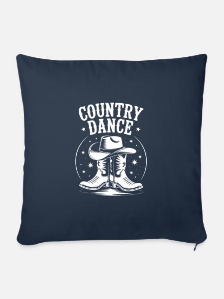 Line Dance Country Dance ist mein Hobby - Sofakissenbezug 45 x 45 cm - Navy
