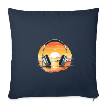 VINTAGE RAVE TECHNO DESIGN - Sofakissenbezug 45 x 45 cm - Navy - Vorne