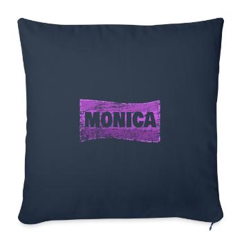 Monica - Sofa pillowcase 17,3'' x 17,3'' (45 x 45 cm) - navy - Front