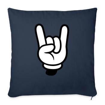 Party Hand Comic - Sofa pillowcase 17,3'' x 17,3'' (45 x 45 cm) - navy - Front
