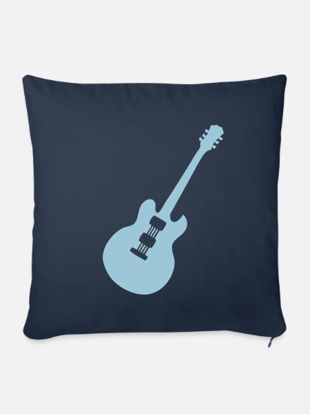 E-Gitarre - Sofakissenbezug 45 x 45 cm - Navy