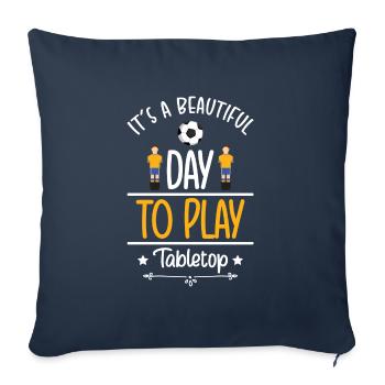 Board Game Dice Board Game Card Game - Sofa pillowcase 17,3'' x 17,3'' (45 x 45 cm) - navy - Front