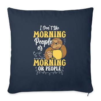 I hate people crowd misanthrope - Sofa pillowcase 17,3'' x 17,3'' (45 x 45 cm) - navy - Front