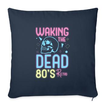 Neon Music Geek Neon Party - Housse de coussin décorative 45 x 45 cm - bleu marine - Devant