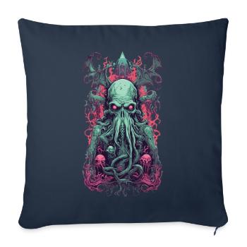 Gothic Demon Underworld Halloween Tentacle Monster - Sofa pillowcase 17,3'' x 17,3'' (45 x 45 cm) - navy - Front