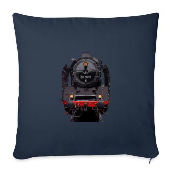 Locomotive à vapeur 50 3501 - Housse de coussin décorative 45 x 45 cm - bleu marine - Devant