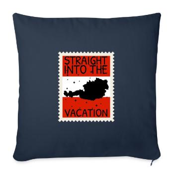 Austria Flag Austria Austrian Flag AT - Sofa pillowcase 17,3'' x 17,3'' (45 x 45 cm) - navy - Front