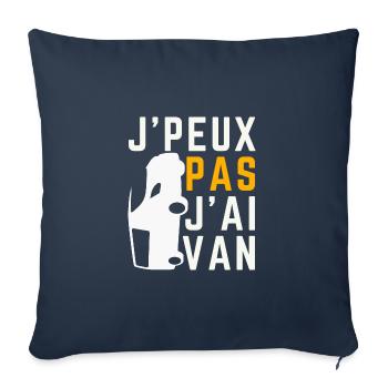Ich kann nicht Van haben - Sofakissenbezug 45 x 45 cm - Navy - Vorne