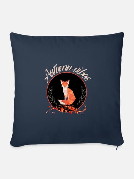 Autumn Vibes - Sofakissenbezug 45 x 45 cm - Navy