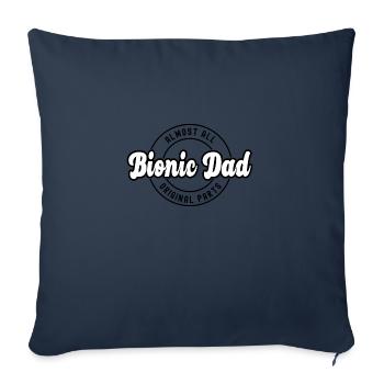 Bionic Dad Athletic Hip Knee Replacement Surgery - Sofa pillowcase 17,3'' x 17,3'' (45 x 45 cm) - navy - Front