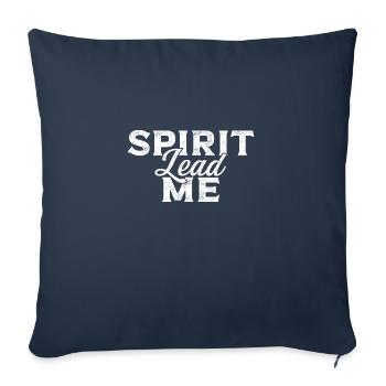 L’ me conduit chrétien - Housse de coussin décorative 45 x 45 cm - bleu marine - Devant