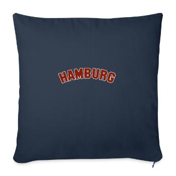 Hamburg College Capital Tourist Germany - Sofa pillowcase 17,3'' x 17,3'' (45 x 45 cm) - navy - Front