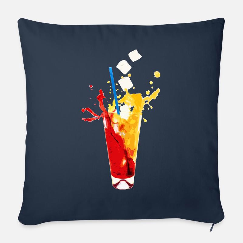 summerdrink freezing cold - Sofakissenbezug 45 x 45 cm - Navy
